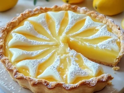 Crostata con crema al limone