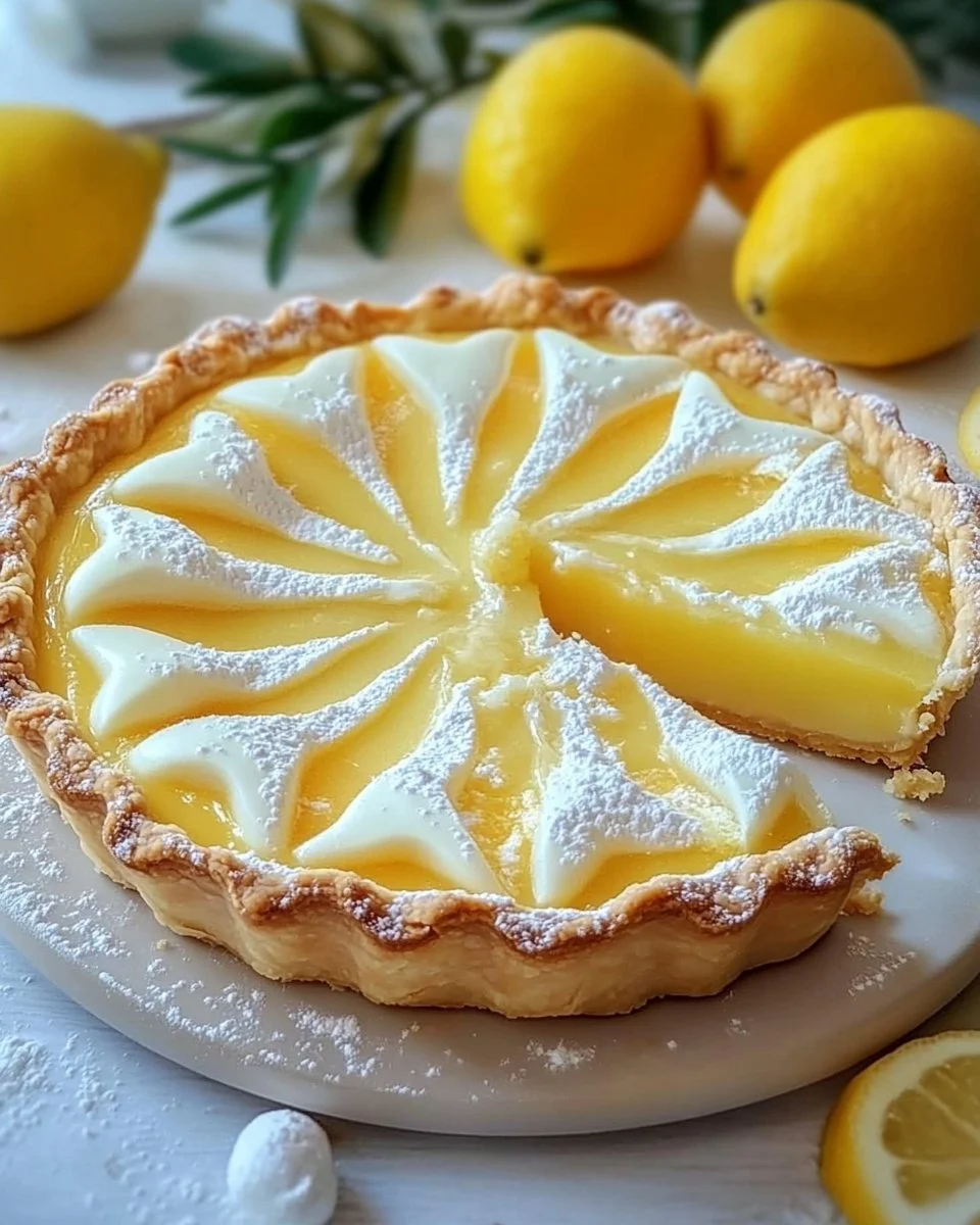 Crostata con crema al limone