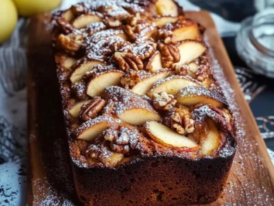 Plumcake mele, noci e cannella