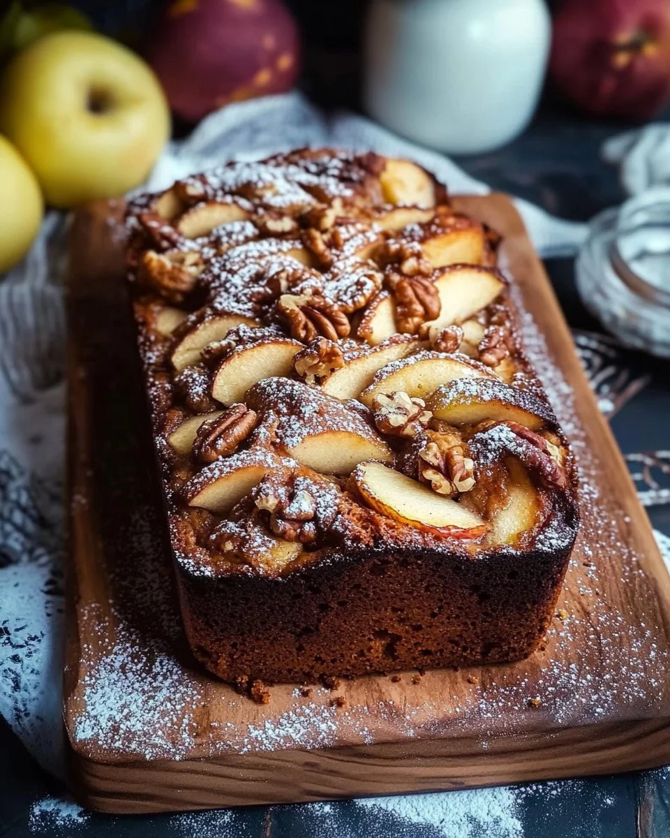 Plumcake mele, noci e cannella