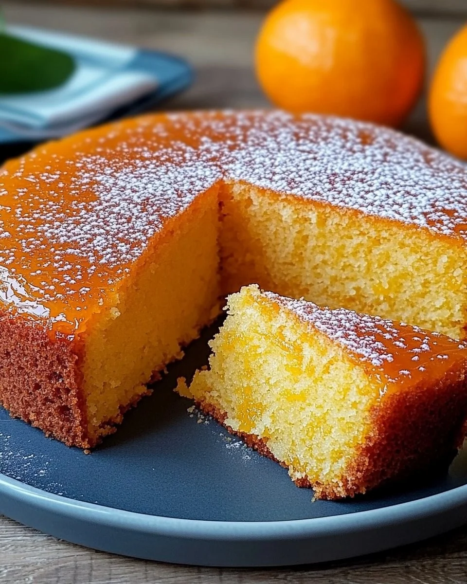 Torta all’arancia senza uova e senza latte