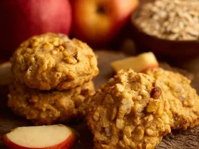 Biscotti di Avena, Mele e Noci