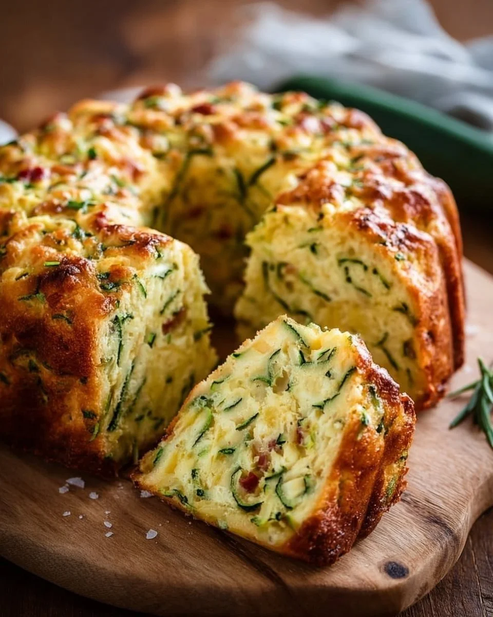 Ciambella salata veloce con zucchine