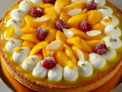Crostata Mango, Lamponi e Lime