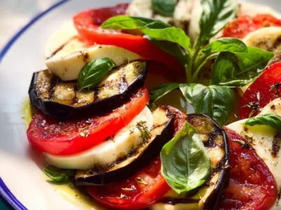 Insalata Caprese con Melanzane