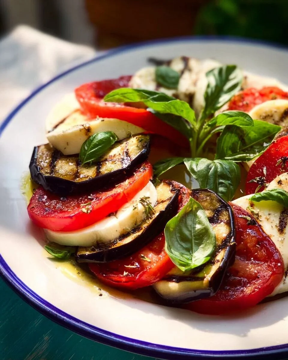 Insalata Caprese con Melanzane