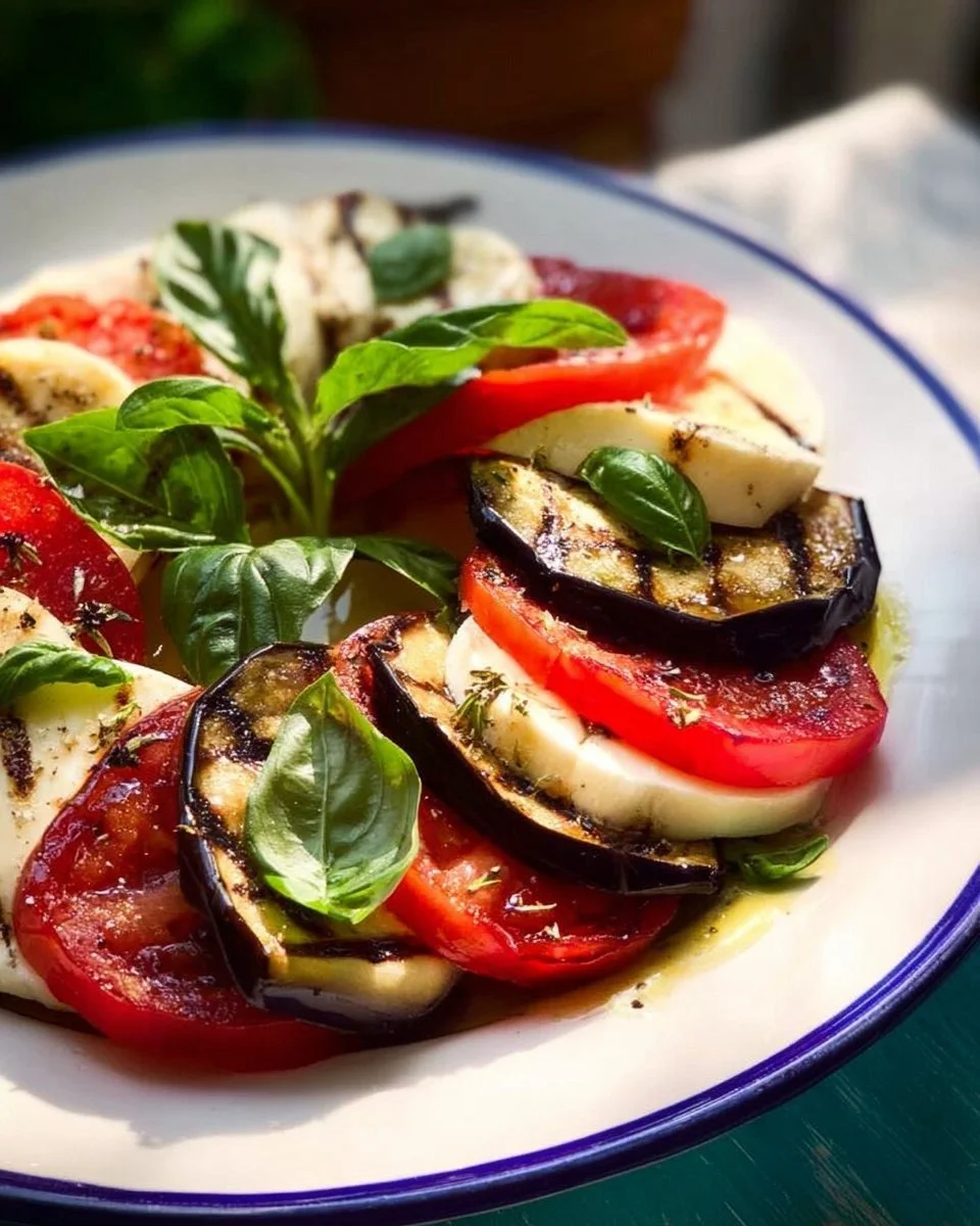 Insalata Caprese con Melanzane