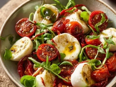 Insalata Con Mozzarelline Marinate E Pomodori Secchi