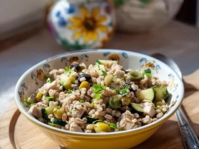 Insalata di Farro con Zucchine e Tonno