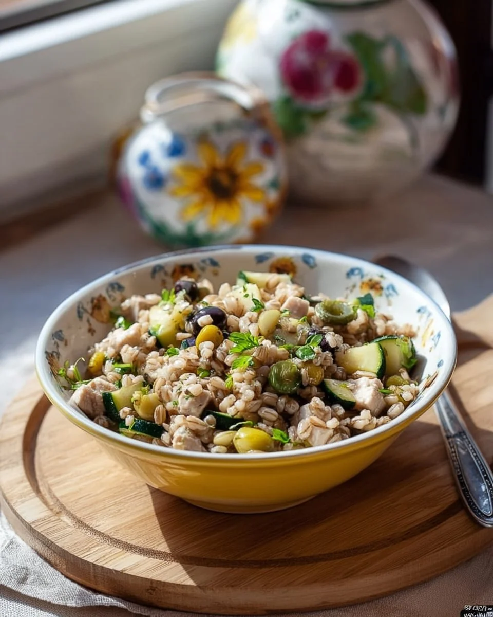 Insalata di Farro con Zucchine e Tonno