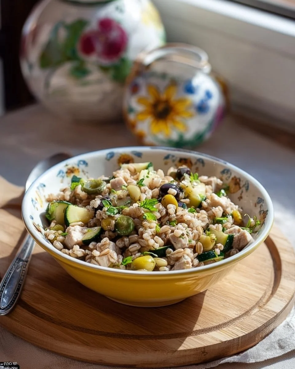 Insalata di Farro con Zucchine e Tonno