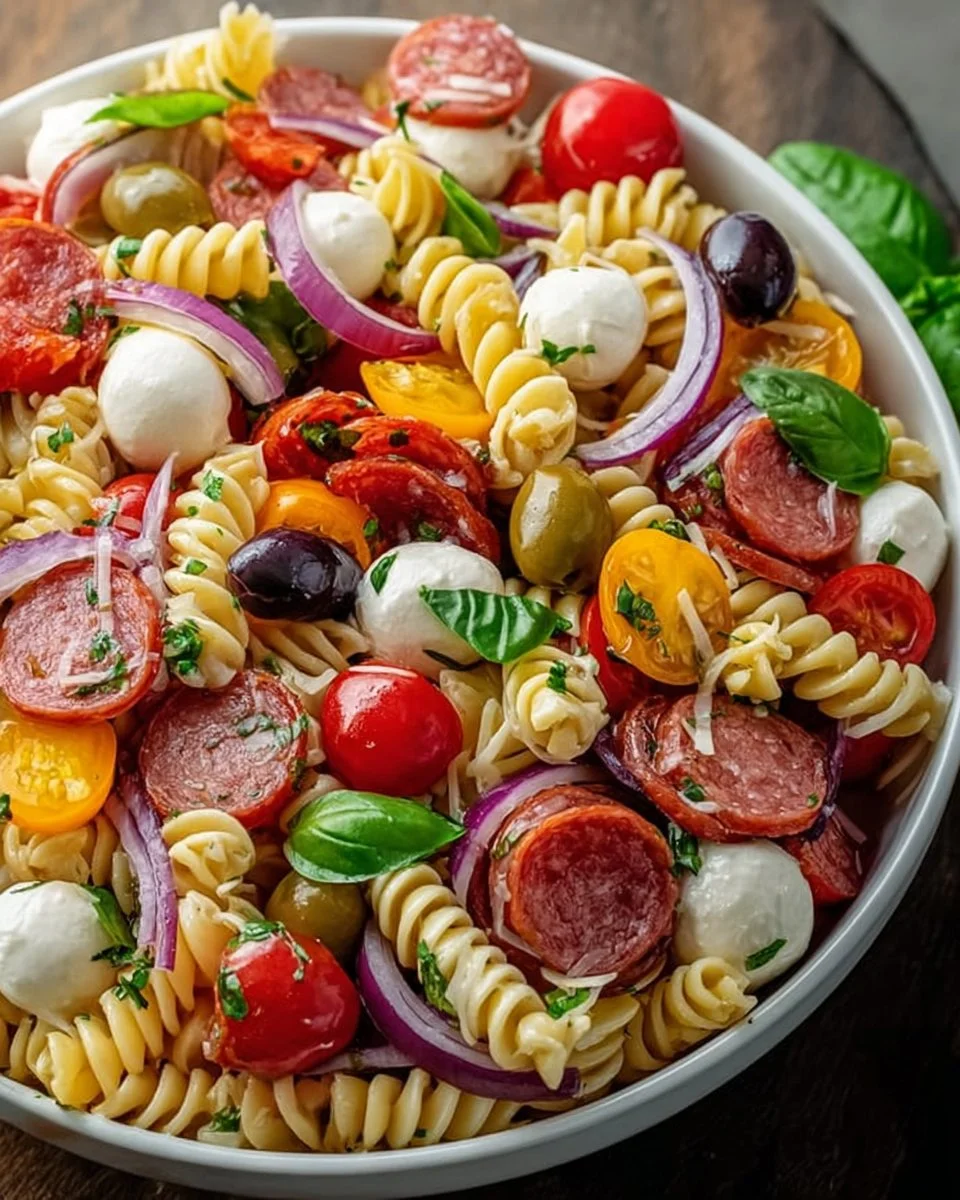 Insalata di Pasta Antipasto Mediterranea