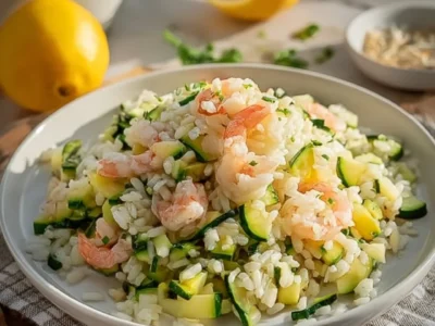 Insalata di Riso con Zucchine e Gamberi