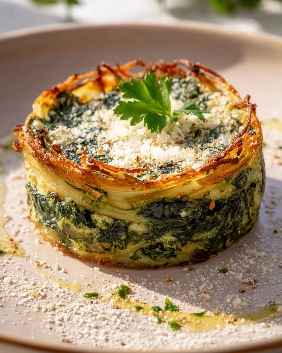 Nidi Croccanti di Spinaci e Patate al Forno
