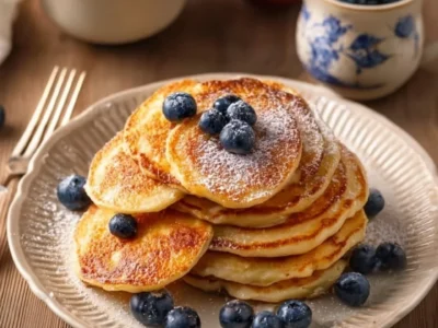 Pancakes con mele grattugiate