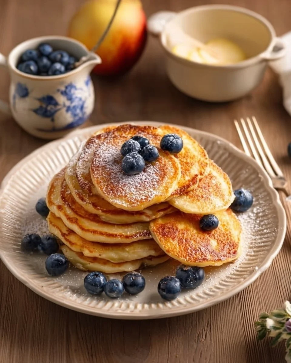 Pancakes with grated apples: the delicious and light breakfast