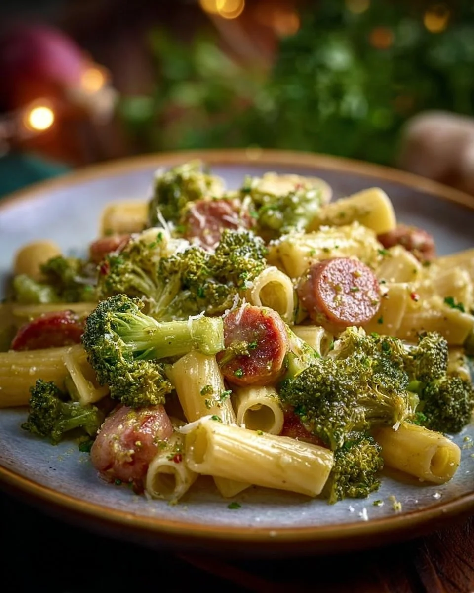 Pasta con broccoli e salsicce