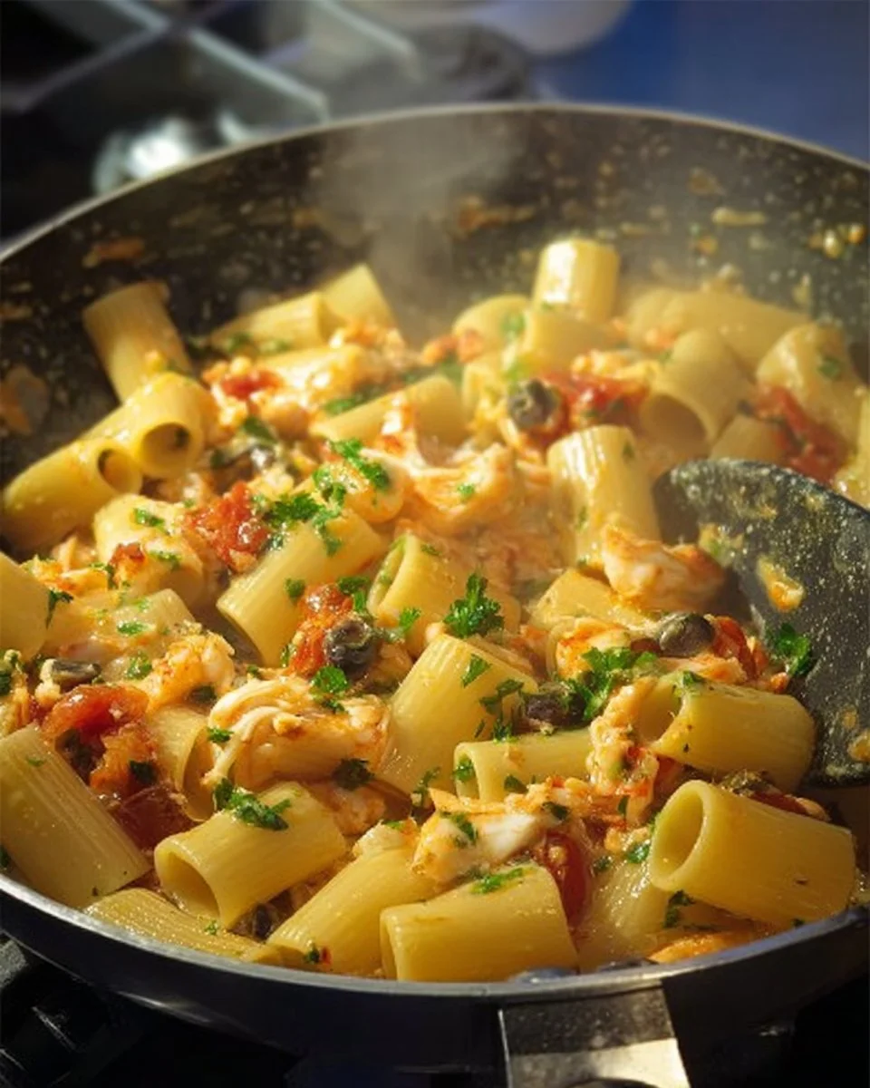 Pasta con Pesce Bianco e Pomodorini