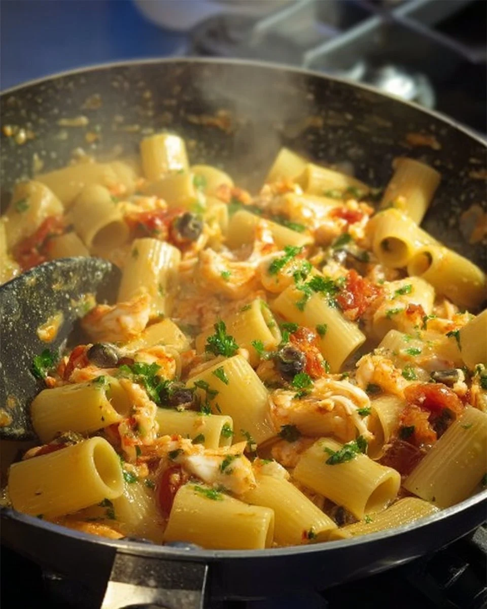 Pasta con Pesce Bianco e Pomodorini