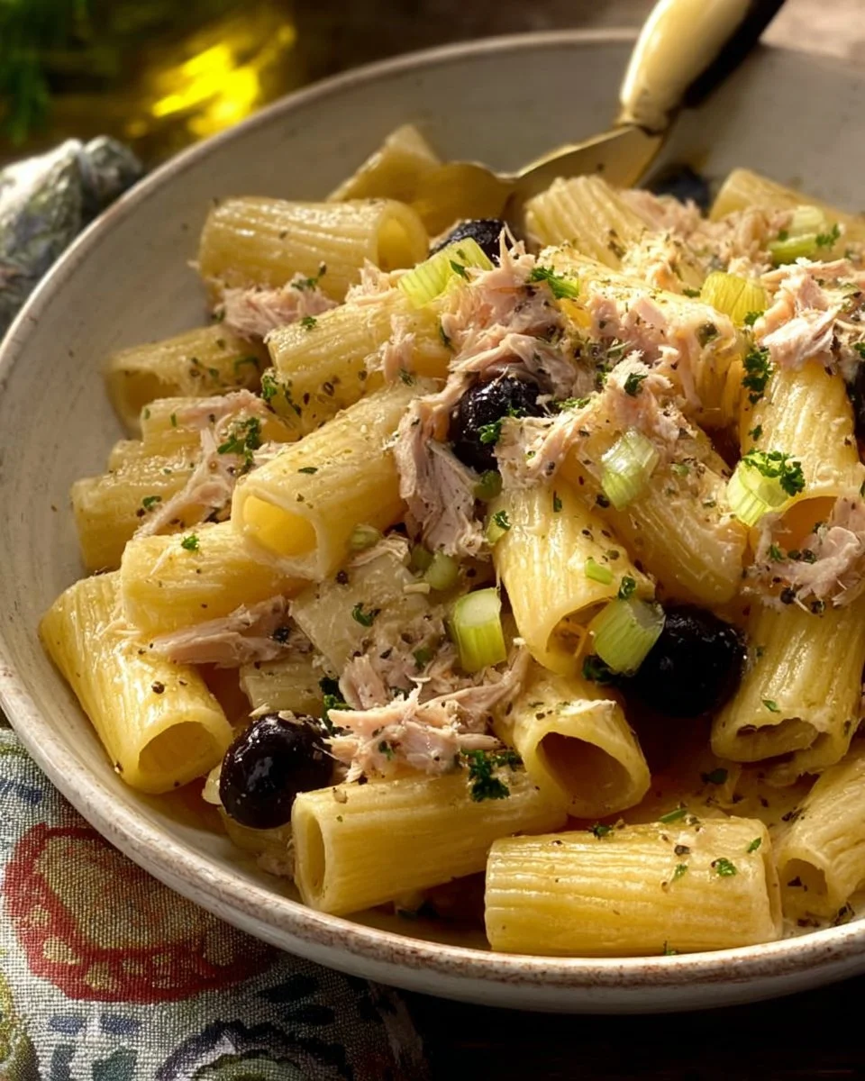 Pasta fredda tonno e limone