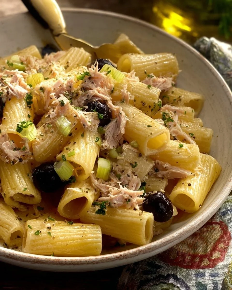 Pasta fredda tonno e limone