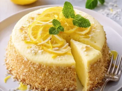 Ricotta e Limone in Guscio Croccante di Mandorle
