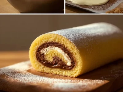 Rotolo Soffice con Crema di Nocciole