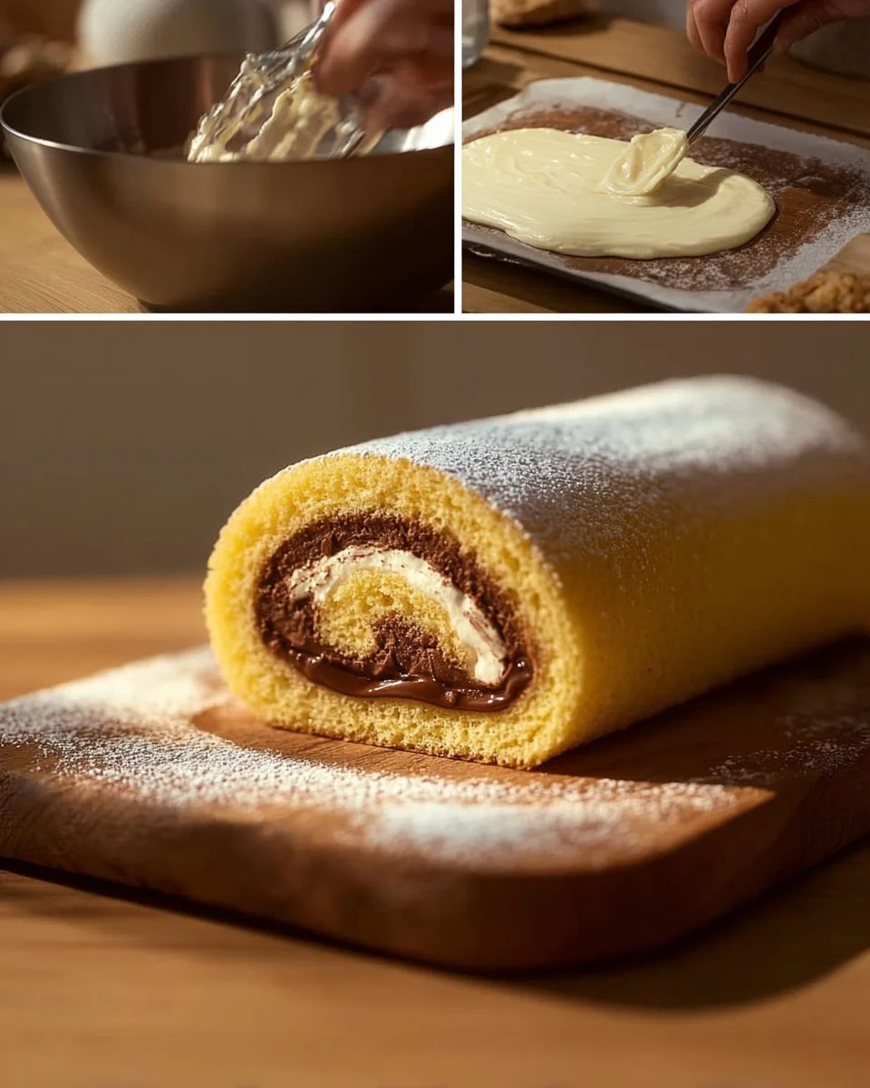 Rotolo Soffice con Crema di Nocciole