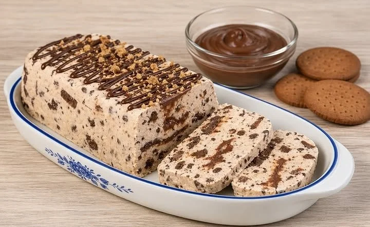 Semifreddo ai biscotti e Nutella
