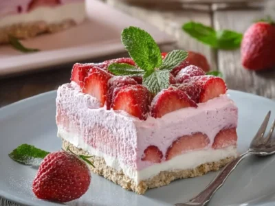 Semifreddo alle fragole e panna