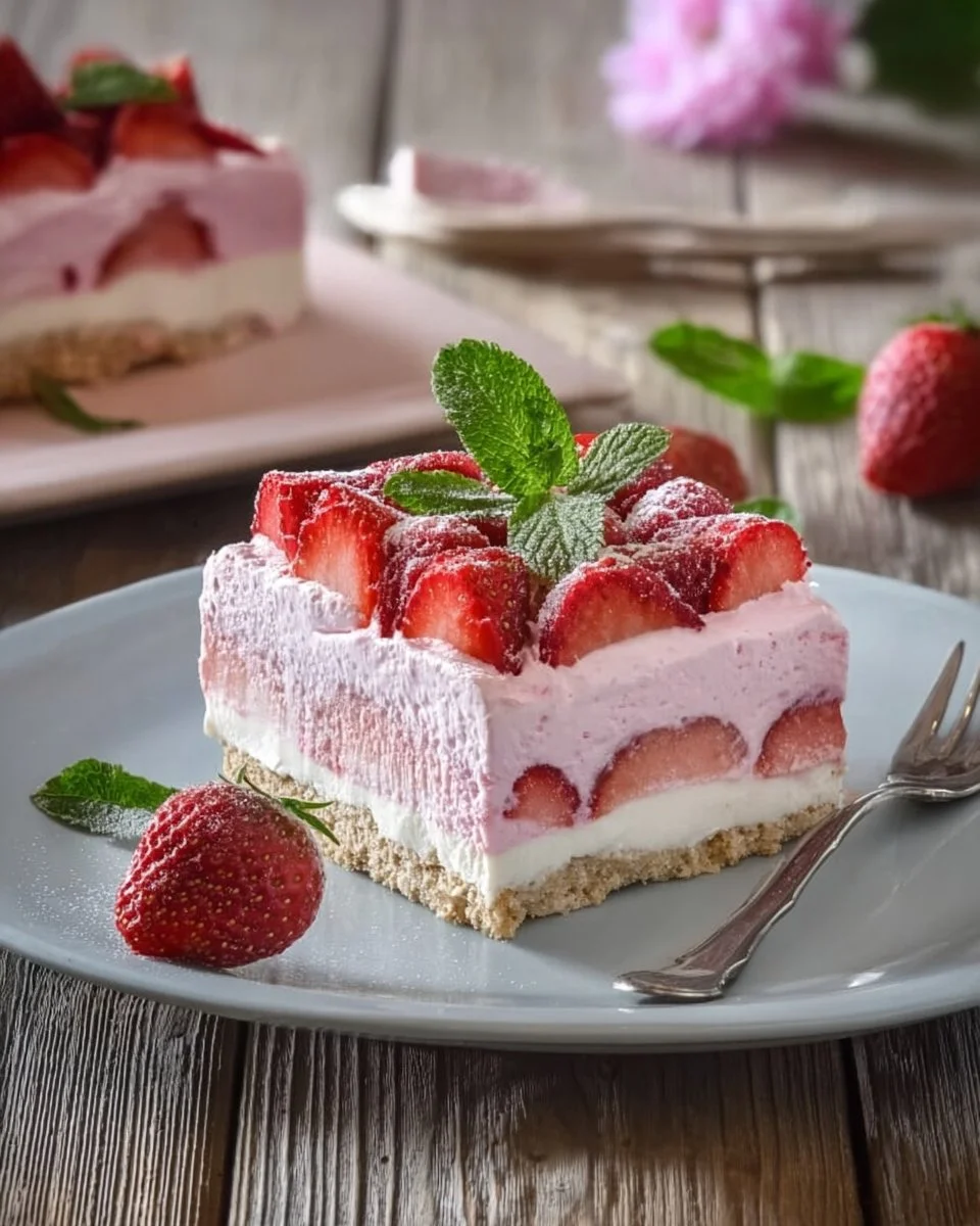 Semifreddo alle fragole e panna