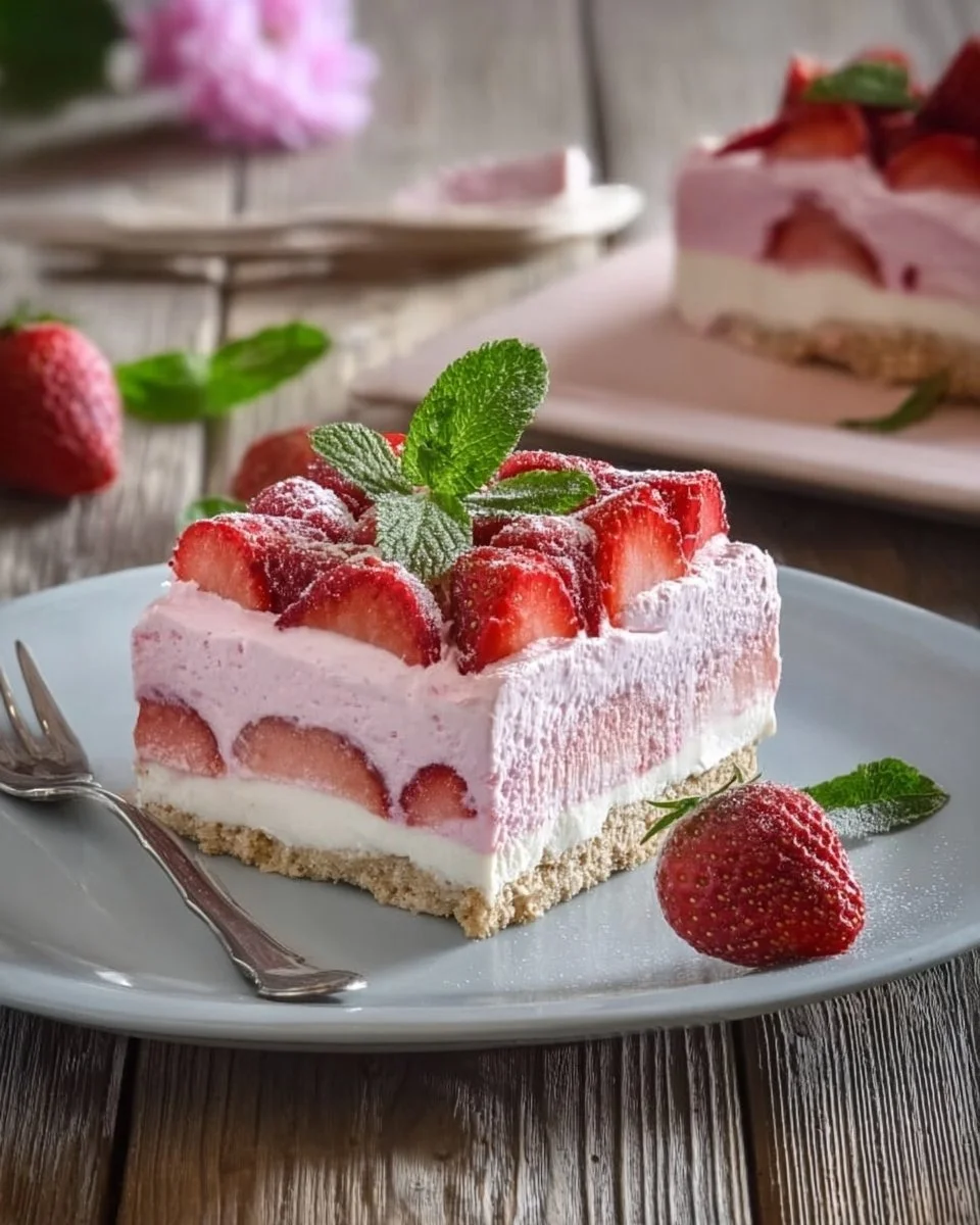 Semifreddo alle fragole e panna