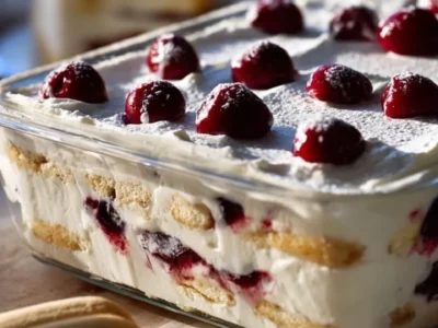 Semifreddo allo yogurt e amarene