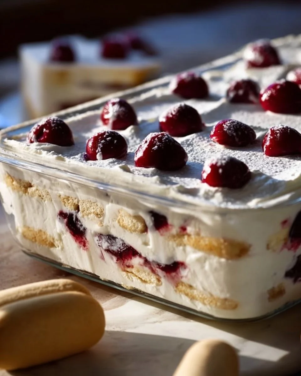 Semifreddo allo yogurt e amarene
