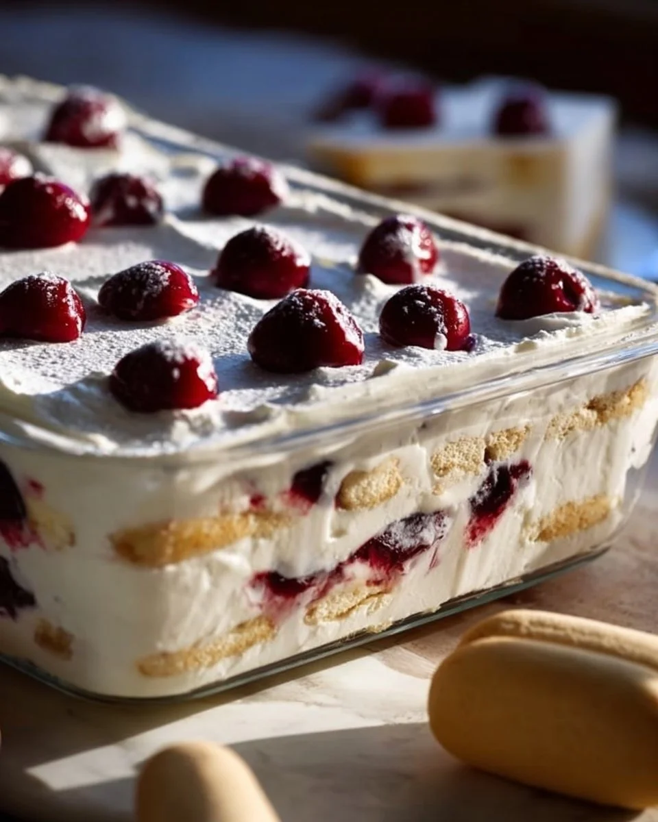 Semifreddo allo yogurt e amarene