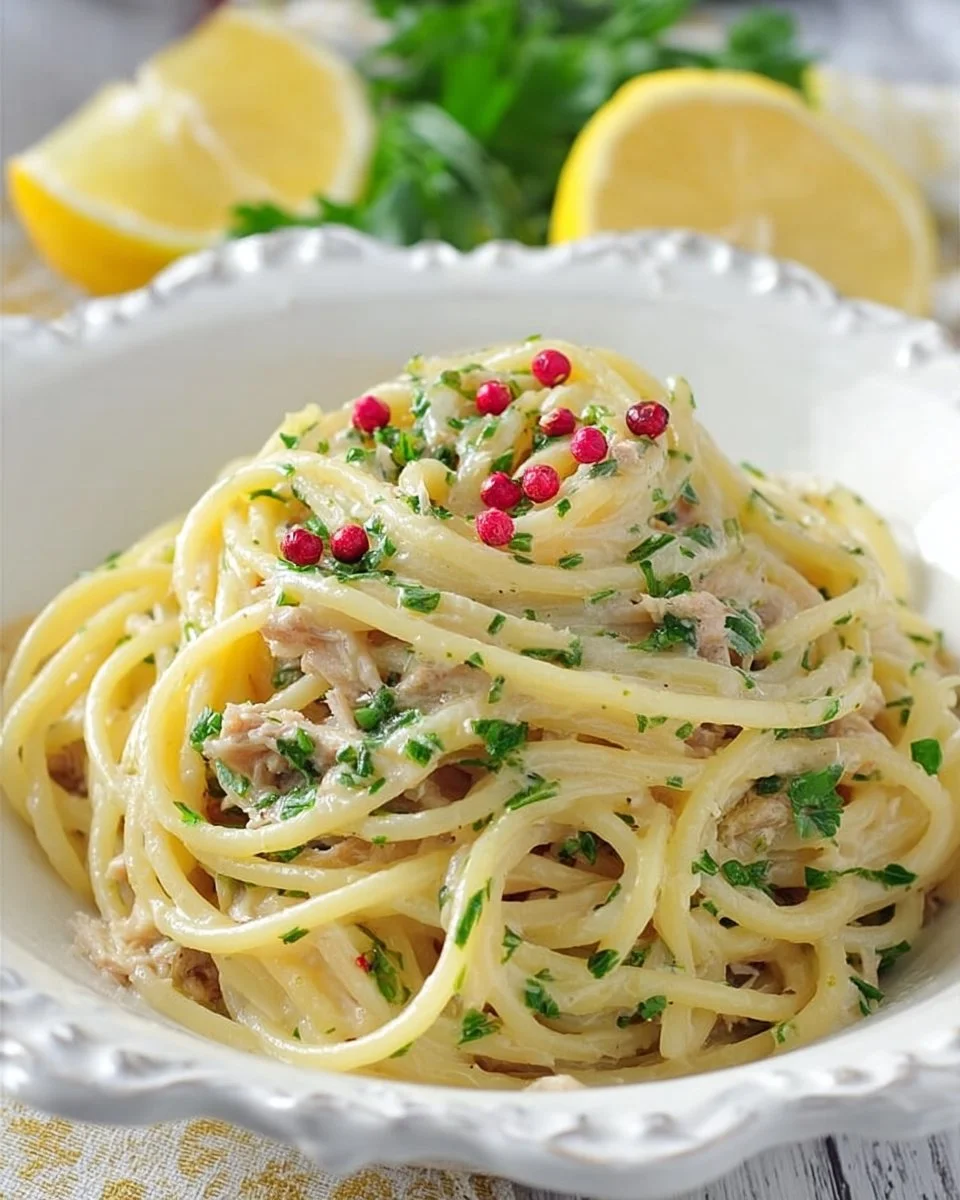 Spaghetti tonno e limone
