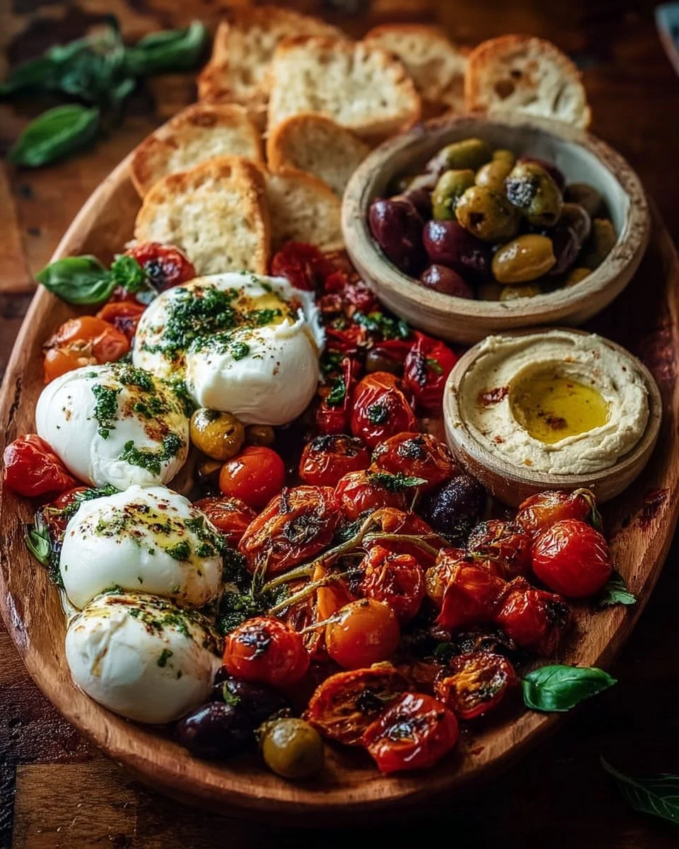 Tagliere di Burrata Mediterranea