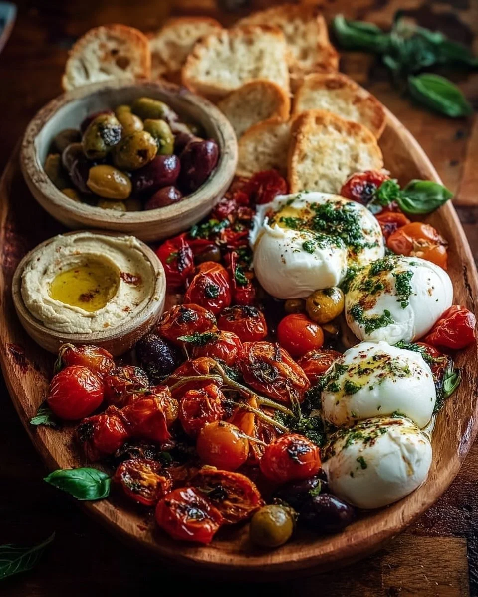 Tagliere di Burrata Mediterranea