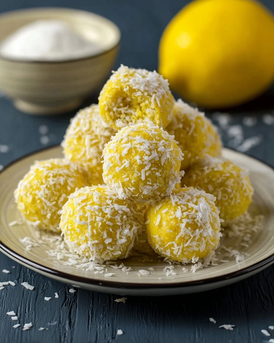 Tartufini al Limone Senza Cottura