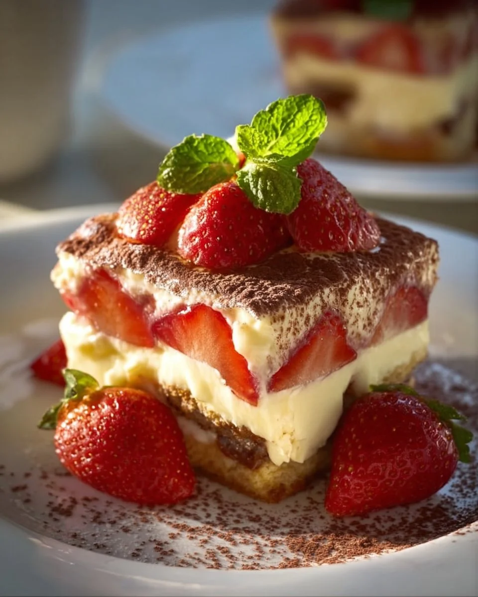 Tiramisù alle Fragole e Limone
