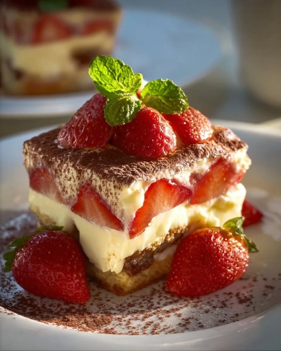 Delizioso Tiramisù alle Fragole e Limone Fresco da Provare!