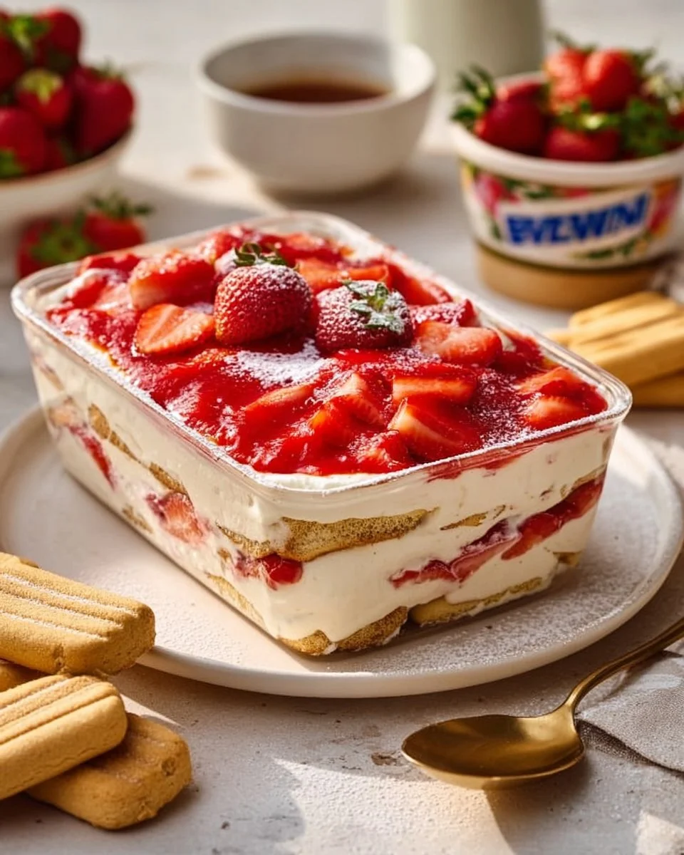 Tiramisù di Fragole Light