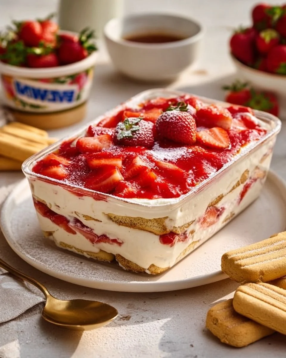 Tiramisù di Fragole Light