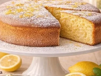 Torta al limone al bicchiere