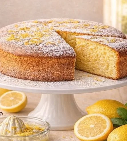 Torta al limone al bicchiere