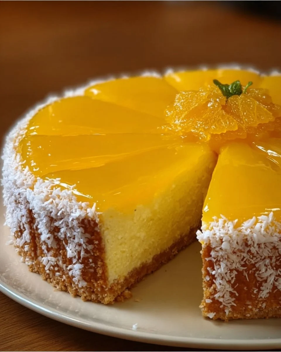 Torta Arancione Senza Cottura