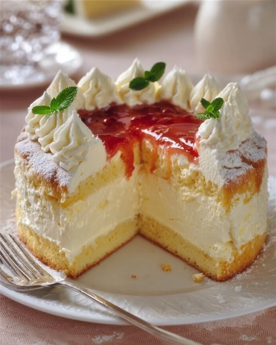 Torta Chiffon Sofficissima con Crema Diplomàtica