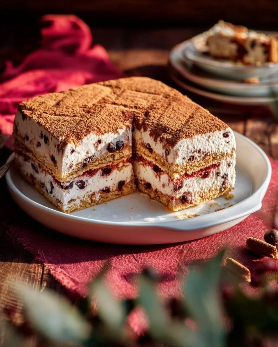 Torta di biscotti e ricotta