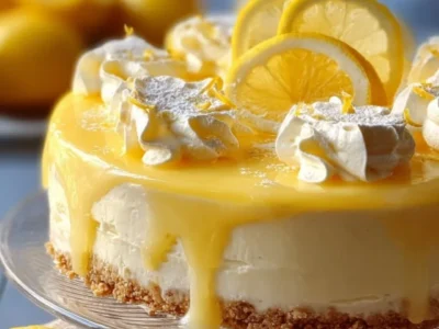 Torta fredda al limone