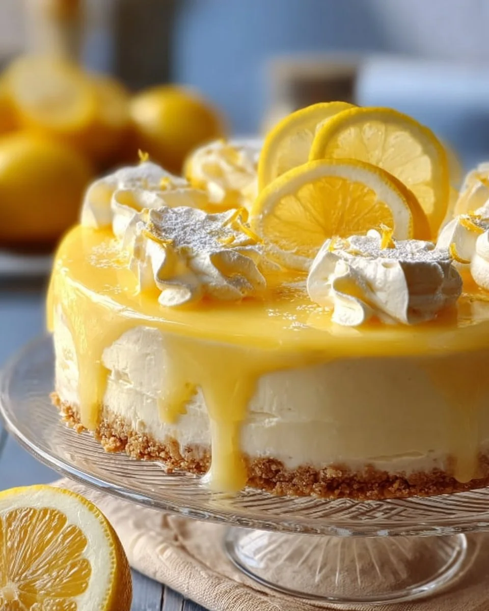 Torta fredda al limone
